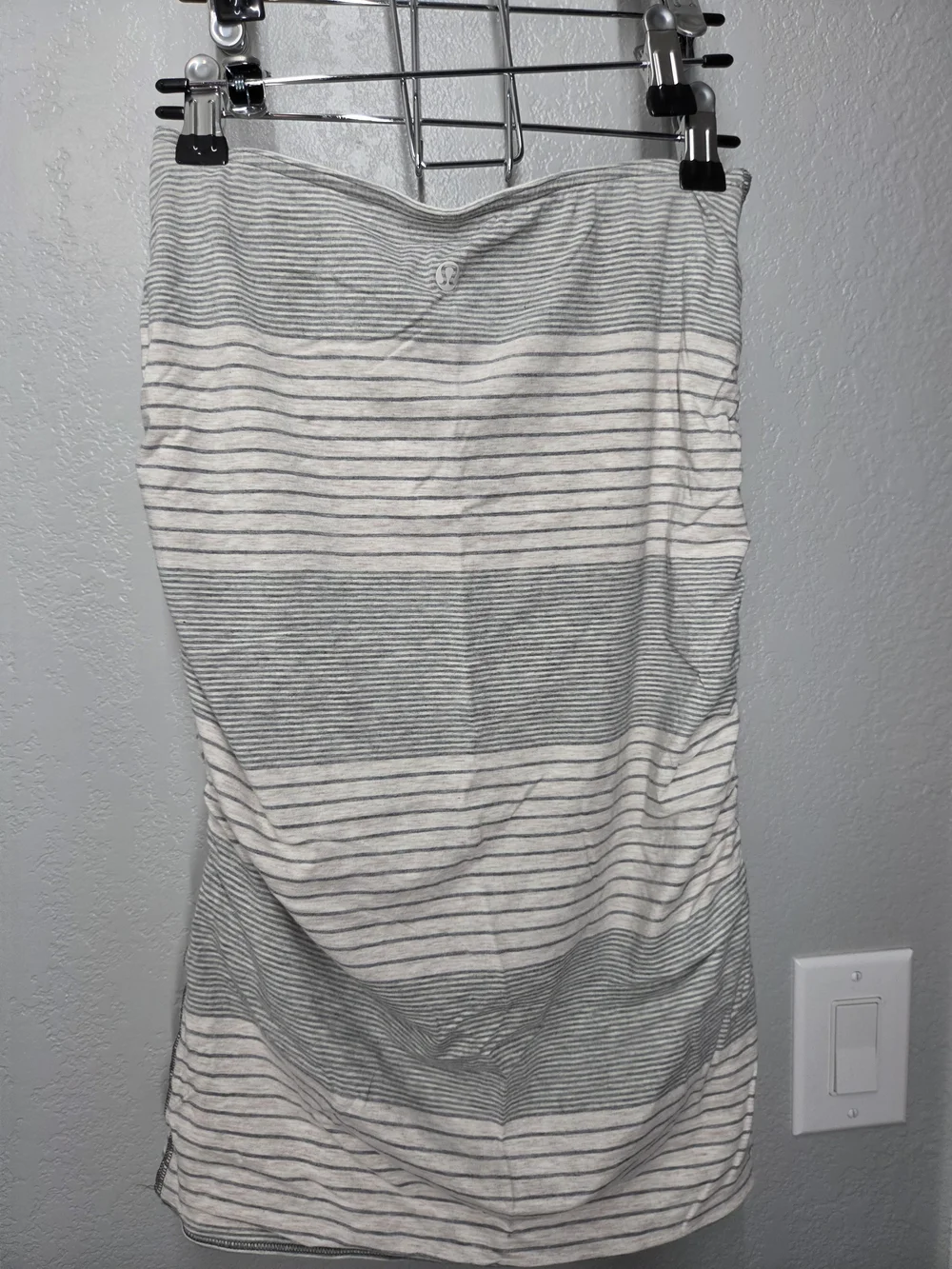 Lululemon Breezy Skirt Heathered oatmeal stripe reversible